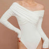 Off-Shoulder Long Sleeve Bodysuit