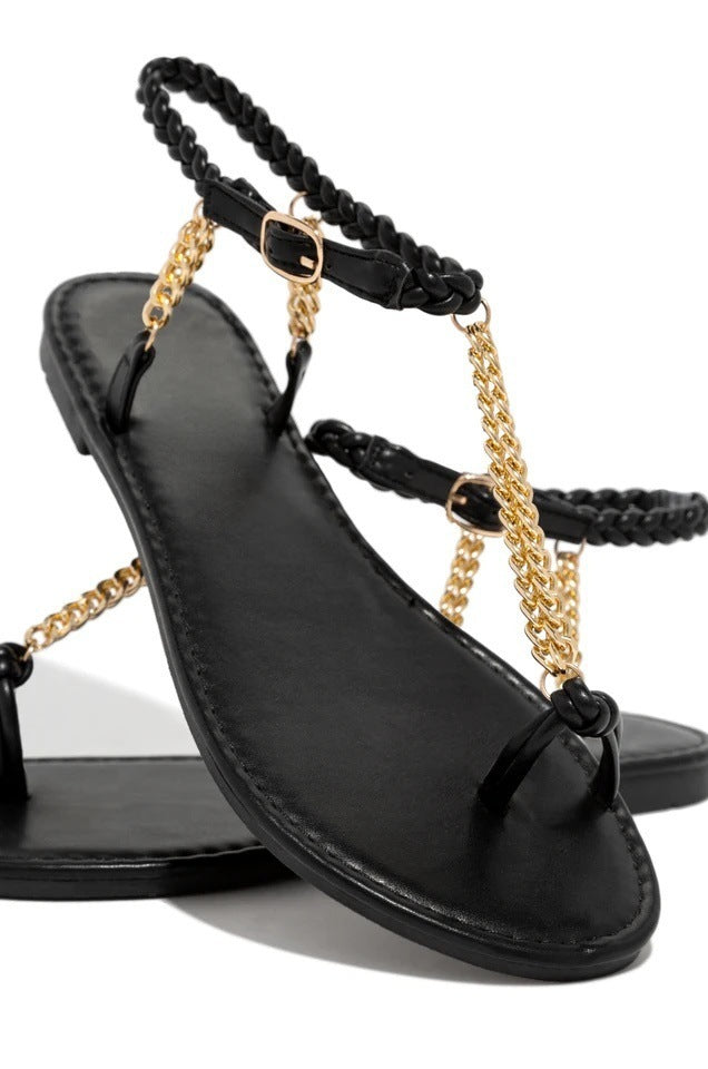 Chain Round Sandals"