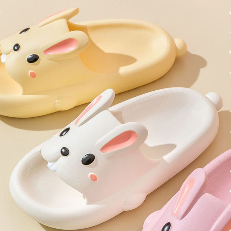 Bunny Plush Slides"