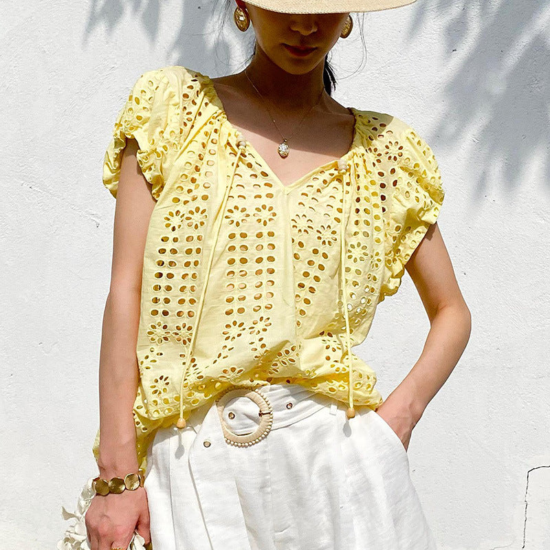 Weekend In Capri Stitch Top