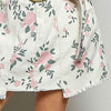 POL Raw Hem Floral Skirt with Pockets