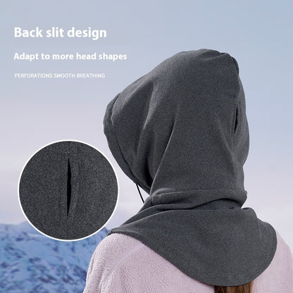 Winter Thermal Fleece Scarf & Ski Face Mask – Windproof Neck Warmer Hood for Outdoor Sports