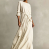 Calm Confidence Tie-Waist Flowy Maxi Dress