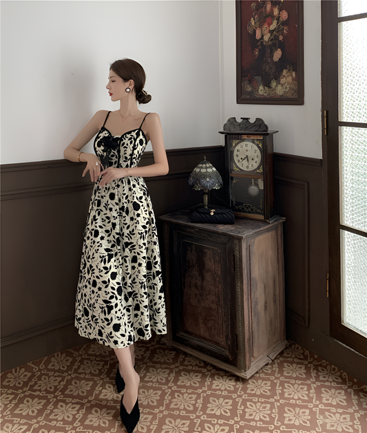 Wildflower Reverie A-Line Maxi Dress