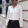 Boardroom Bliss Satin-Feel Blouse