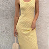 Openwork Sleeveless Maxi Dress