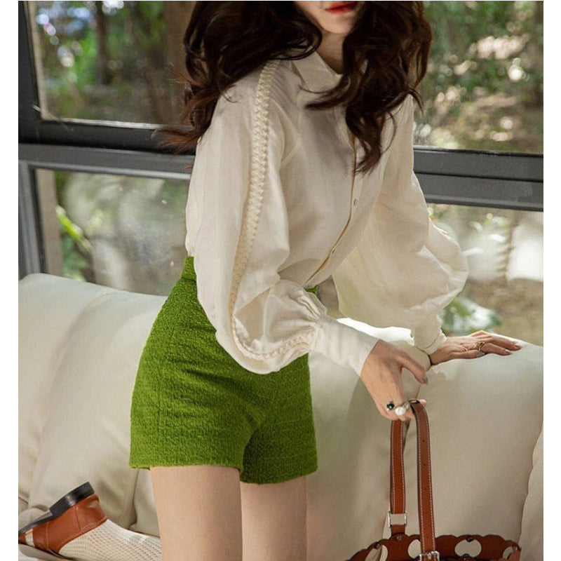 Chemisier à manches lanternes Château Chic