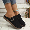 SuedeBuckle Flats