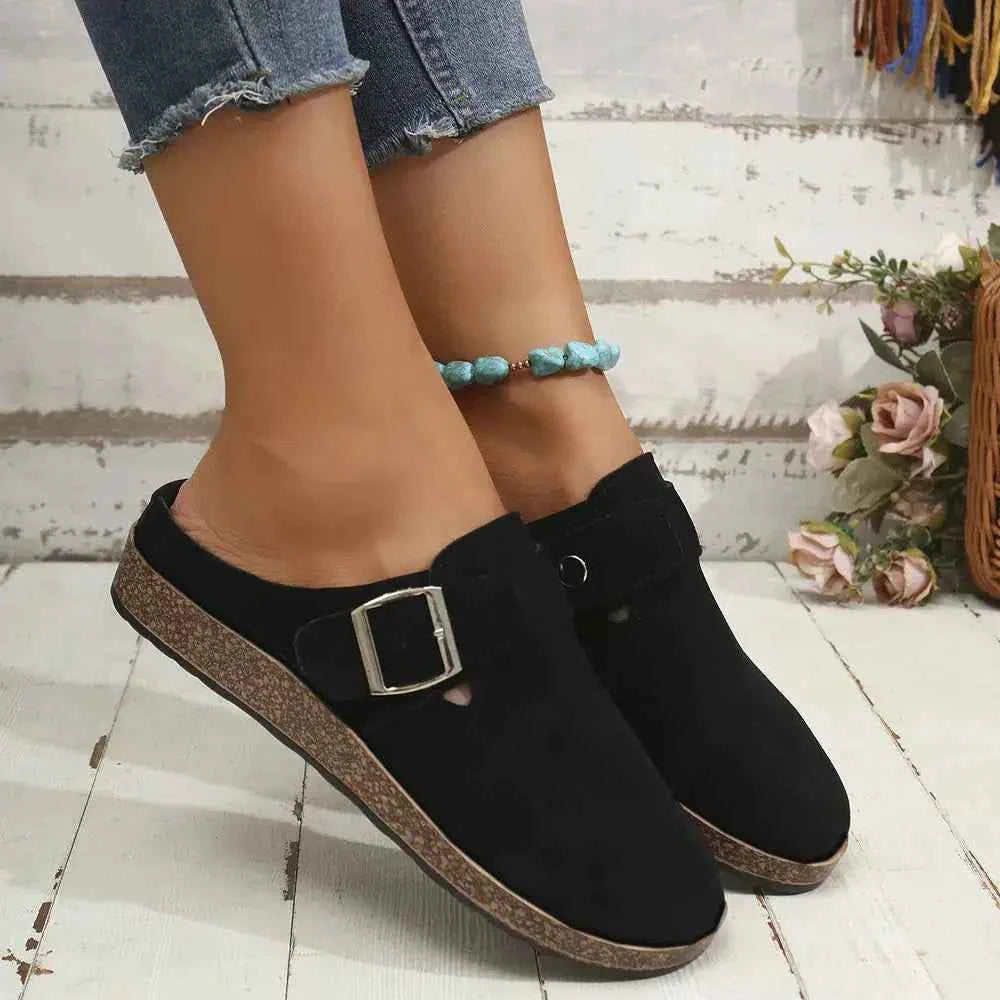 SuedeBuckle Flats"