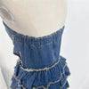 Robe mini en jean Worbae Millennium Tube Top