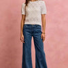 SO ME Seam Detail Mid Rise Stretch Denim Jeans