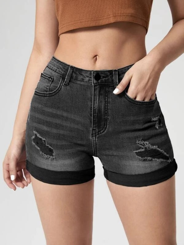 Baddie Break Denim Shorts
