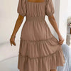 Sky Tiered Flare Dress