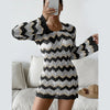 Aurelia Striped Allure Backless Knit Dress