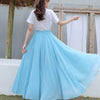 Graceful Flow High Waist Chiffon Maxi Skirt