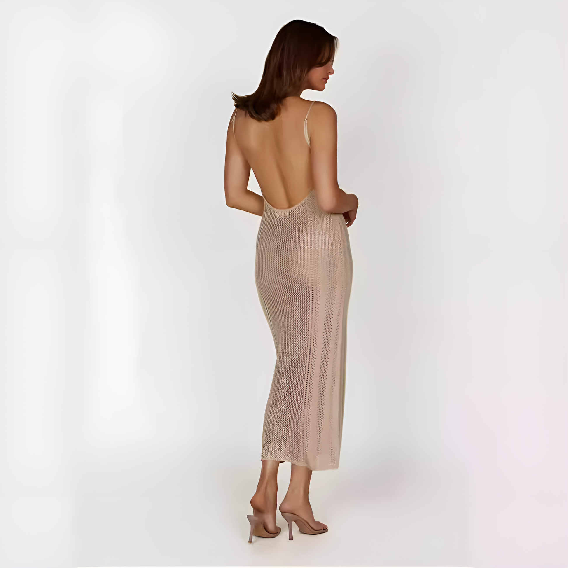 Serenity Beach Knitted Maxi Dress