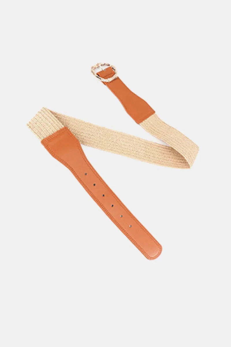 Alloy Buckle Braided Belt - Lustreve