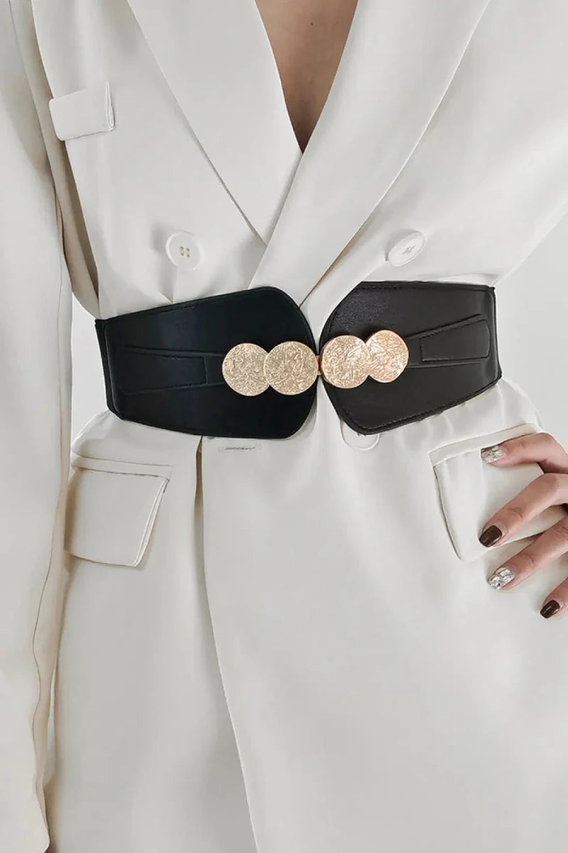 Alloy Buckle Elastic Belt - Lustreve