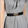 Alloy Buckle Elastic Belt - Lustreve