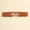 Alloy Buckle Elastic Belt - Lustreve