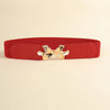 Alloy Buckle Elastic Belt - Lustreve