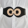 Alloy Buckle Elastic PU Belt - Lustreve