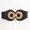 Alloy Buckle Elastic PU Belt - Lustreve