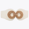 Alloy Buckle Elastic PU Belt - Lustreve