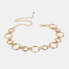 Alloy Chain Circle Shape Belt - Lustreve