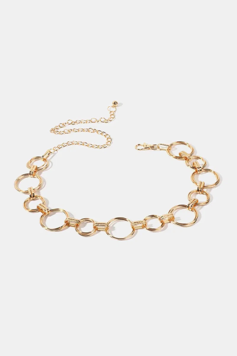 Alloy Chain Circle Shape Belt - Lustreve