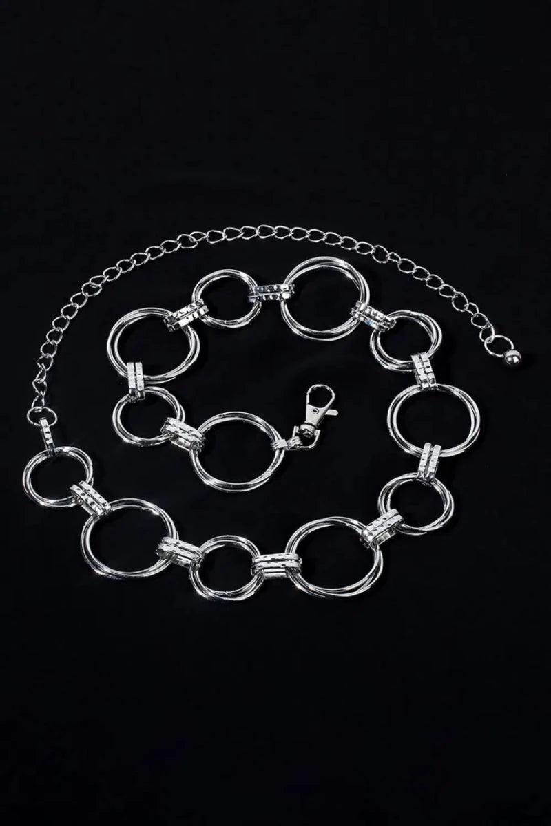 Alloy Chain Circle Shape Belt - Lustreve