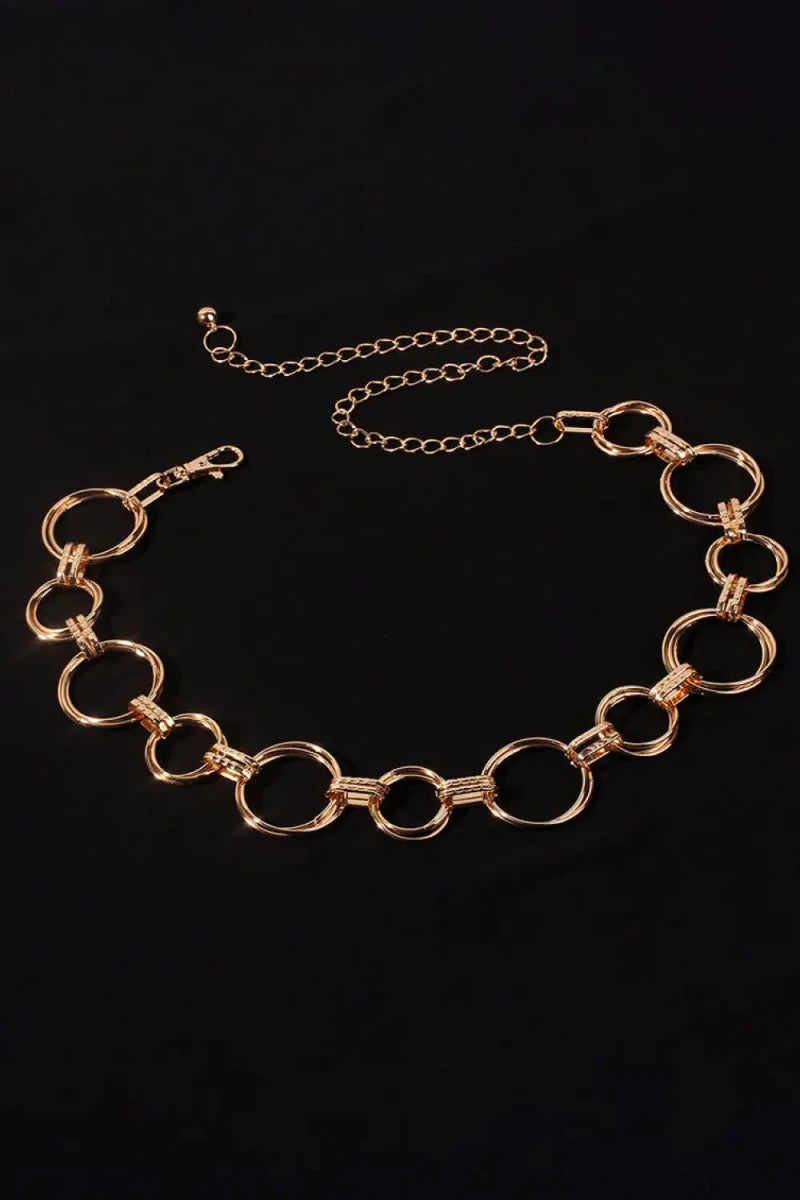 Alloy Chain Circle Shape Belt - Lustreve