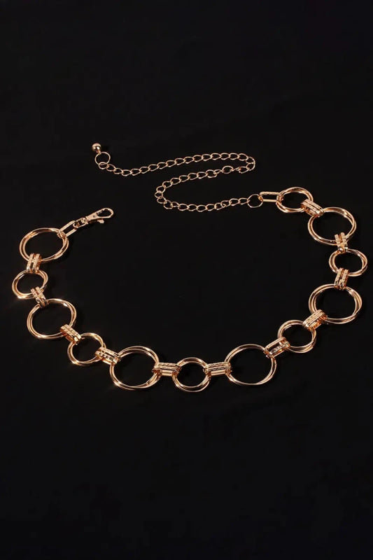 Alloy Chain Circle Shape Belt - Lustreve