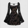 Anastasia Fleur Lace Sleeve Mini Dress - Lustreve