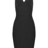 Sculpted Elegance V-Neck Bandage Dress