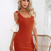 Aurelia Scoop Neck Sleeveless Bodycon Dress - Lustreve