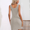 Aurelia Scoop Neck Sleeveless Bodycon Dress - Lustreve