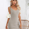 Aurelia Scoop Neck Sleeveless Bodycon Dress - Lustreve