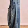 BiBi Baggy Barrel Jeans With Cargo Pockets