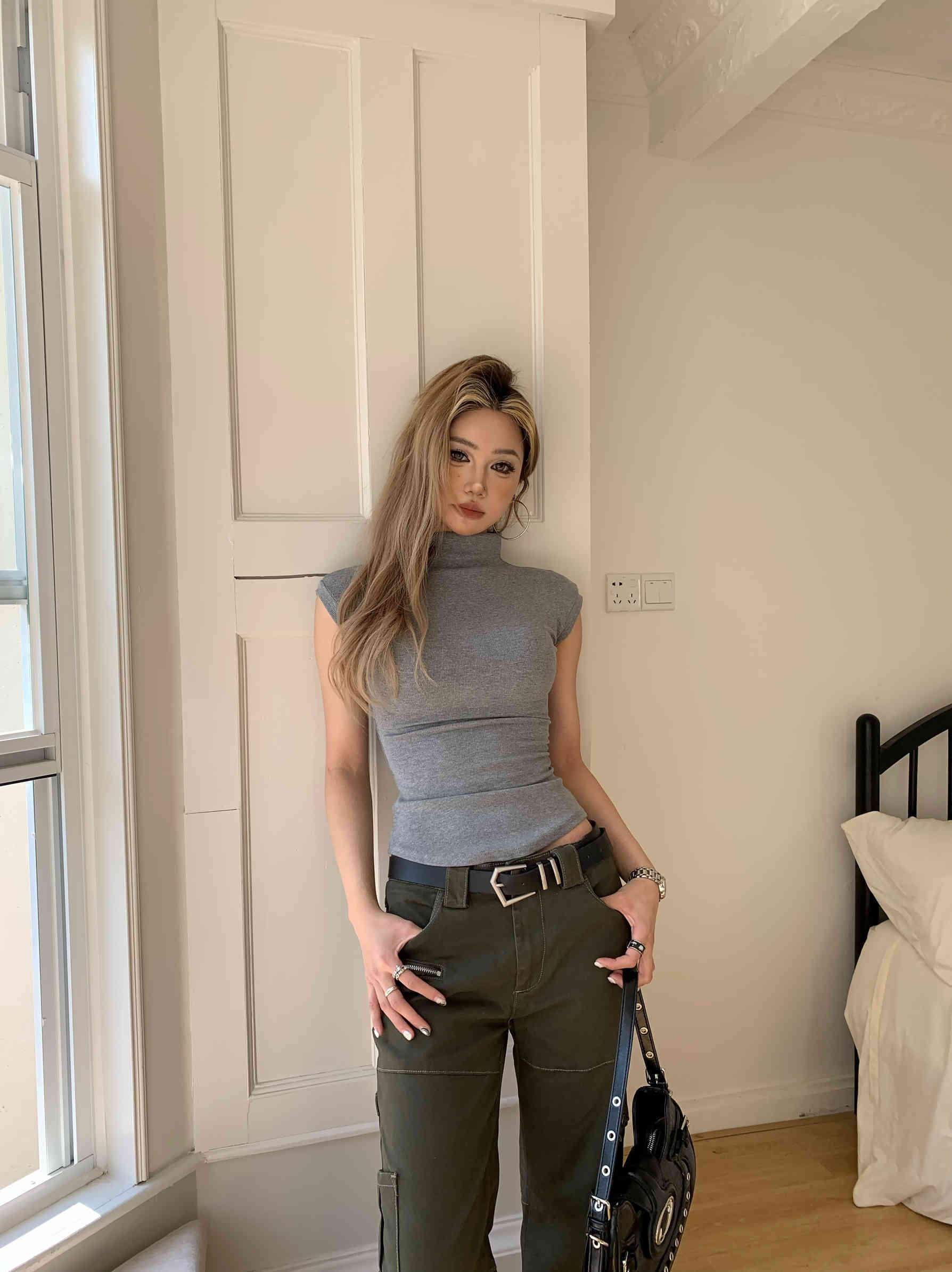 Chic Chill Sleeveless Turtleneck