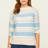 Parisian Breeze Striped Pullover Sweater