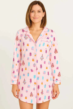 Snowed In With Presents – Holly Jolly Sleep Shirt
