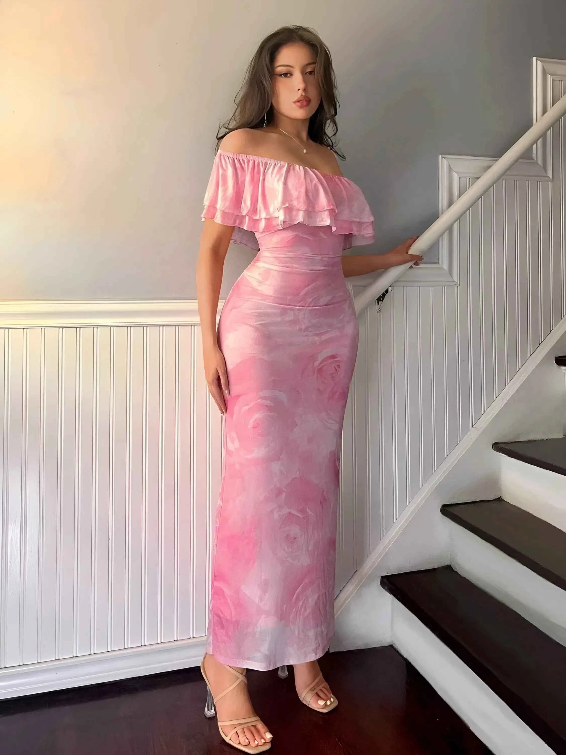 Komodo Inspo Off-shoulder Dress