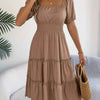 Sky Tiered Flare Dress