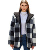 Stay In Touch  Plaid Coat
