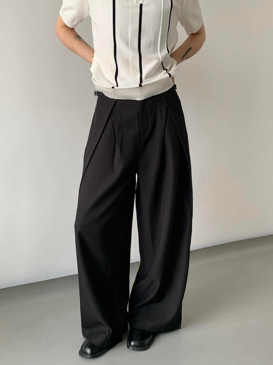 Step Out With Style Pleated Wide-Leg Trousers