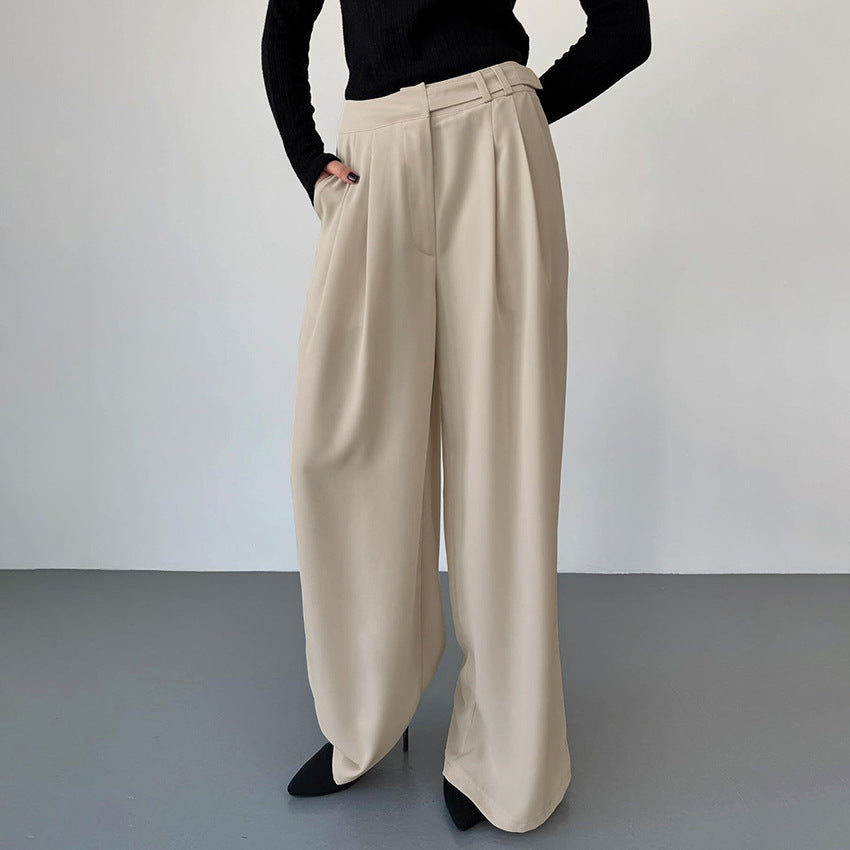 Chic Pocket Suit Pants