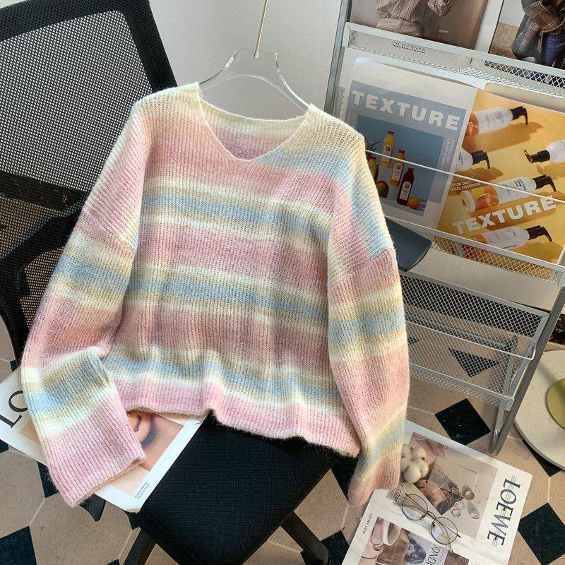 MoodPop: Gestreifter Strickpullover