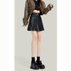 Arabella Faltenminirock aus Kunstleder