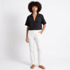 Understated Collared V-neck Top